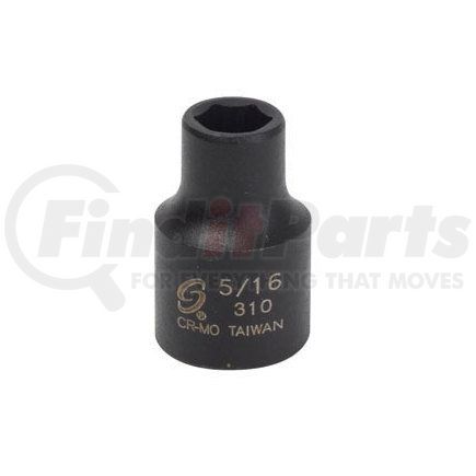 310 by SUNEX TOOLS - 3/8" Dr Impact Socket, 5/16"
