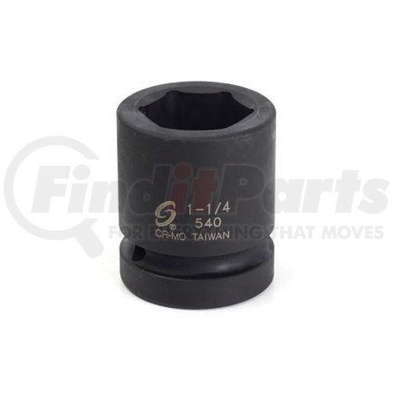 540 by SUNEX TOOLS - 1" Drive Standard 6 Point Impact Socket 1-1/4"