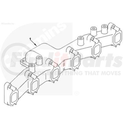 3906660 by CUMMINS - Exhaust Manifold