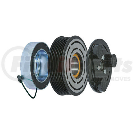 22-10209 by OMEGA ENVIRONMENTAL TECHNOLOGIES - A/C Compressor Clutch - TM08-16, 123mm, 12V, 8 Grooves, 3 Eye (Seltec)