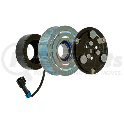 22-04776 by OMEGA ENVIRONMENTAL TECHNOLOGIES - CLUTCH 119mm PV8 SPLINE SHAFT 2 WIRE 12V SD7H15