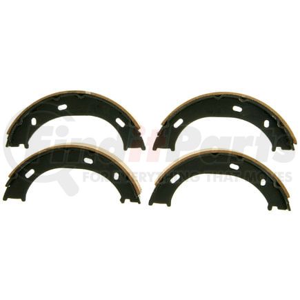 PAB866 by WAGNER - Wagner ThermoQuiet PAB866 Parking Brake Shoe Set