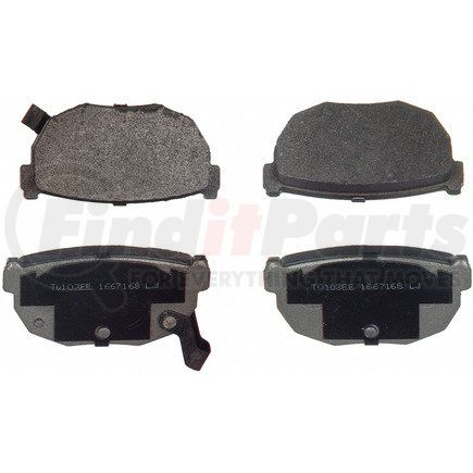 MX272 by WAGNER - ThermoQuiet Semi-Metallic Disc Brake Pad Set
