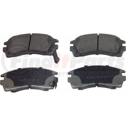 MX509 by WAGNER - Wagner ThermoQuiet MX509 Semi-Metallic Disc Brake Pad Set