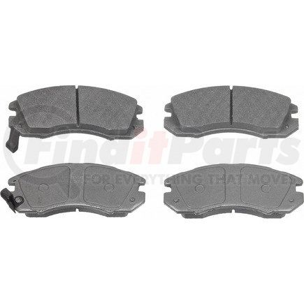 MX470 by WAGNER - Wagner ThermoQuiet MX470 Semi-Metallic Disc Brake Pad Set