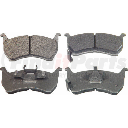 MX317 by WAGNER - Wagner ThermoQuiet MX317 Semi-Metallic Disc Brake Pad Set