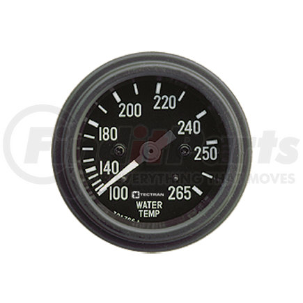 95-2463 by TECTRAN - Water Temperature Gauge - Chrome, 100-265 deg. F, 120 in. Capillary