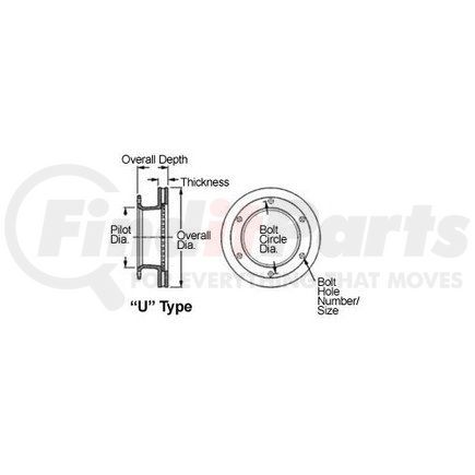 54365P-65 by WEBB - DISC BRAKE ROTOR W/MAGNACOTE