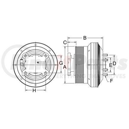 79A9026 by HORTON - DM Advantage Reman Fan Clutch