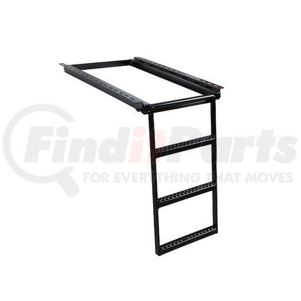 5233000 by BUYERS PRODUCTS - Retractable Truck Step - Black, 3-Rung