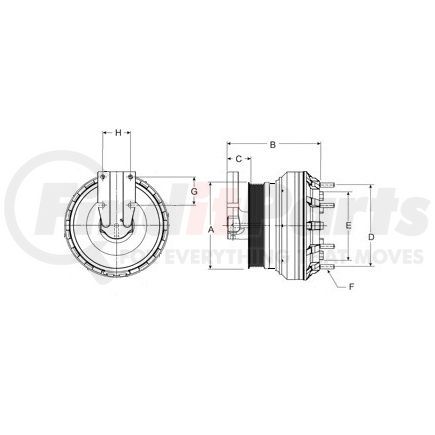 79A9647 by HORTON - Engine Cooling Fan Clutch