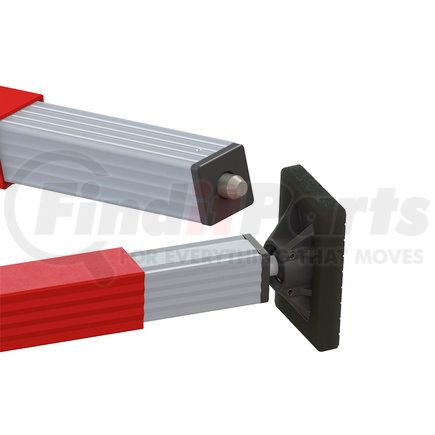 080-01018 by TRAMEC SLOAN - Cargo Bar - SL-30 Series, 84 Inch-114 Inch Articulating And F-Track End-Red Powder Coat