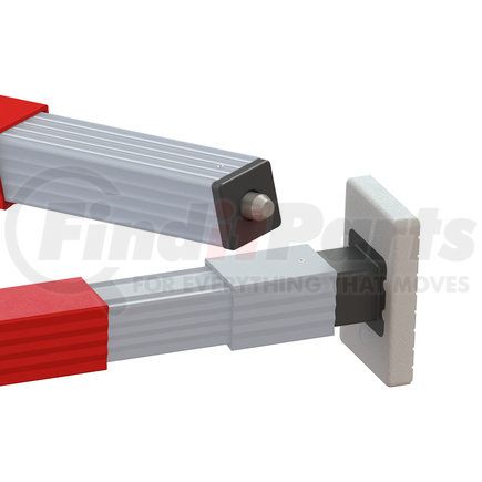 080-01026 by TRAMEC SLOAN - Cargo Bar - SL-30 Series, 84 Inch-114 Inch Fixed Foot And F-Track End-Red Powder Coat