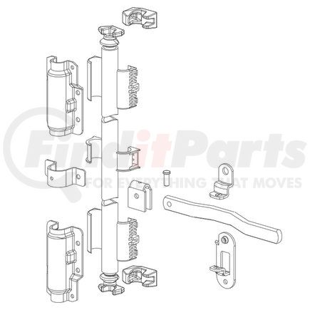 021-00313 by TRAMEC SLOAN - Door Lock Rod Bracket - Lock Rod Miner Style Narrow Set