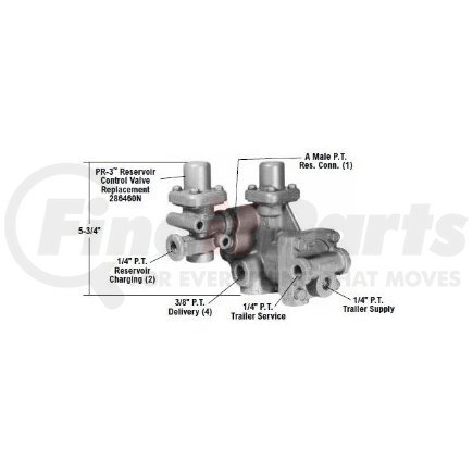 101112RX by BENDIX - SR-4 Spring Brake Valve, Remanufactured
