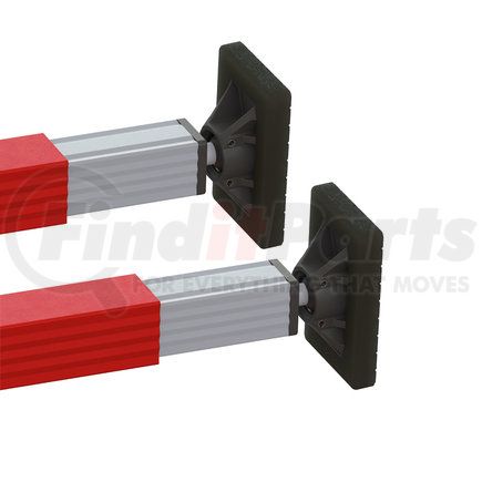 080-01074 by TRAMEC SLOAN - Cargo Bar - SL-20 Series, 69 Inch-96 Inch Articulating Feet-Red Powder Coat