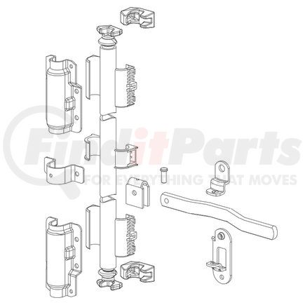 021-00313 by FLEET ENGINEERS - Lock Rod Set, Narrow, Miner Style