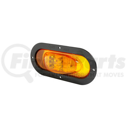 54253-3 by GROTE - SuperNova Oval LED Side Turn Marker Light - Black Theft-Resistant Flange, Male Pin, Multi Pack