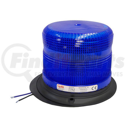 77625 by GROTE - Medium Profile Class I & II Heavy-Duty Strobe, Class II, Epoxy Base, Blue