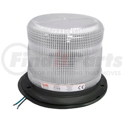 77691 by GROTE - Medium Profile Class I & II Heavy-Duty Strobe, Class II, Heavy Duty, Clear