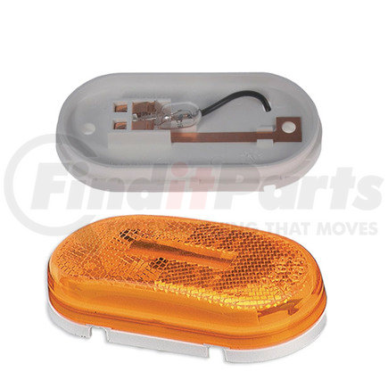 46713-3 by GROTE - Single-Bulb Oval Clearance / Marker Light - Built-in Reflector, Multi Pack