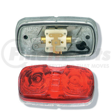 46782-3 by GROTE - Two-Bulb Square-Corner Clearance / Marker Light - Die-Cast, Multi Pack