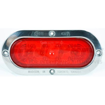 539723 by GROTE - SuperNova, Red w/ Stainless Steel Theft-Resistant Flange