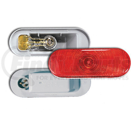 525623 by GROTE - Oval Torsion Mount III Stop/Tail/Turn Lamp, Red, Male-Pin