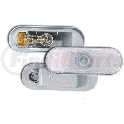 622413 by GROTE - Torsion Mount III Oval Dual System Backup Lamps, License/Back-up Clear, Male-Pin