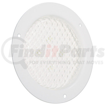 611413 by GROTE - 4″ Round Flange-Mount LED Dome Lamp, White