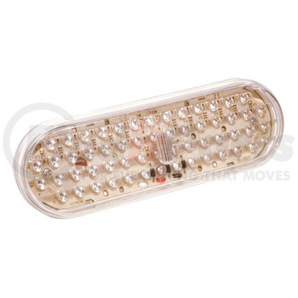 G6012-3 by GROTE - Hi Count 56-Diode Oval LED Stop Tail Turn Light, Red w/ Clear Lens, Bulk Pack