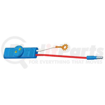 Grote 669023 Brake Light Connector Sentry High-Mount Stop Pigtail, 6" Long, Slim-Line .180 Male, 3" Ground, Star Ring