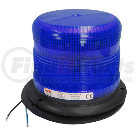 77635 by GROTE - Medium Profile Heavy-Duty Strobe, Class I, Smart Strobe, Blue