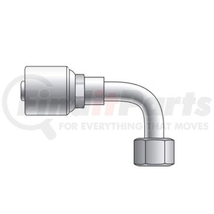 6G-6FFORX90S by GATES - FITTING ELBOW 90 DEG 3/8 HYD HOSE X O-RING SWIVEL