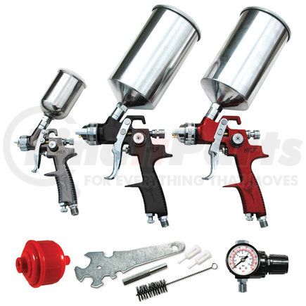 6900 by ATD TOOLS - 9 Pc. HVLP Spray Gun Set