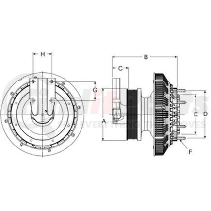 99A9787 by HORTON - DM Advantage Two-Speed Fan Clutch