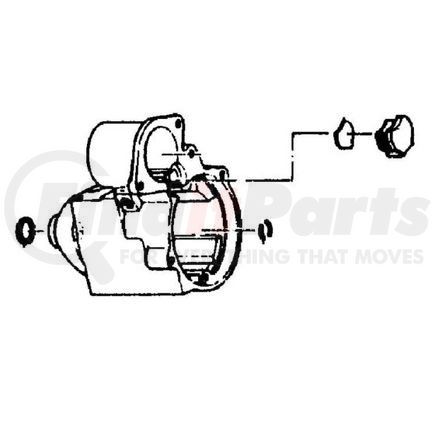 10457142 by DELCO REMY - Starter Drive Housing - For 28MT Model 