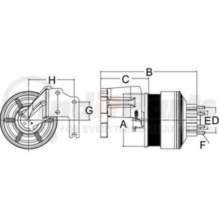 99A9654 by HORTON - Engine Cooling Fan Clutch