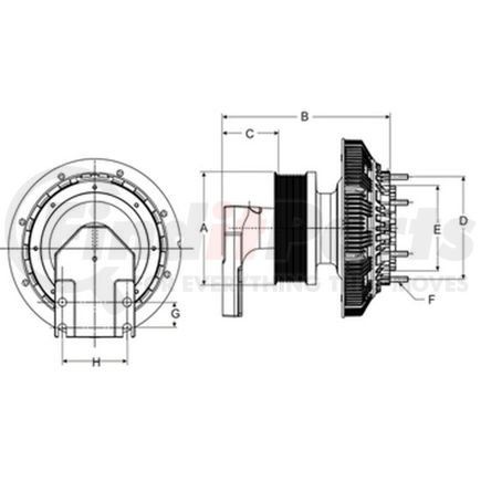 79A9767 by HORTON - Engine Cooling Fan Clutch