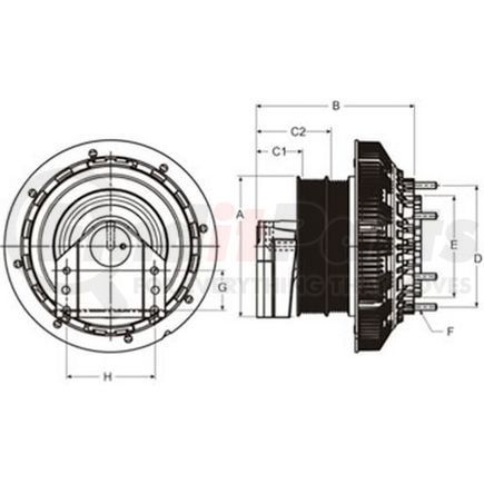 79A9793 by HORTON - DM Advantage Two-Speed Reman Fan Clutch