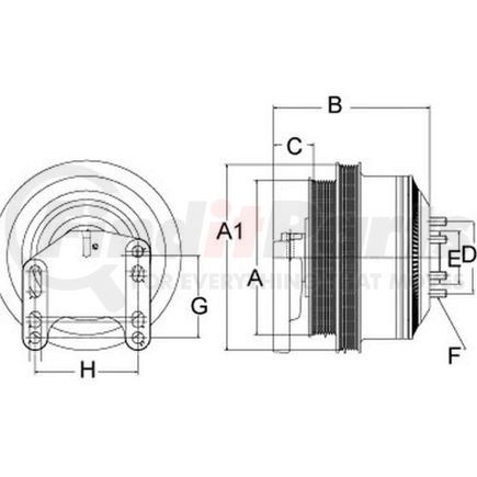 79A9318-2 by HORTON - DM Advantage Two-Speed Reman Fan Clutch