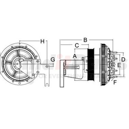 79A8601-2 by HORTON - Engine Cooling Fan Clutch