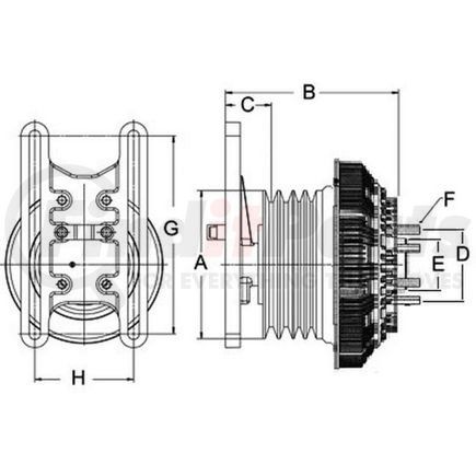 79A9162-2 by HORTON - DM Advantage Two-Speed Reman Fan Clutch