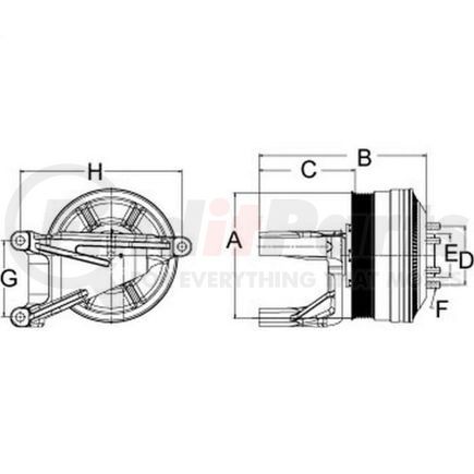 79A9389-2 by HORTON - DM Advantage Two-Speed Reman Fan Clutch