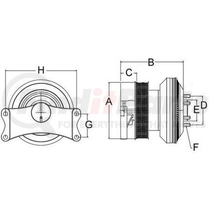 79A7249 by HORTON - Engine Cooling Fan Clutch