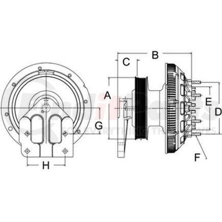 79A9791 by HORTON - Engine Cooling Fan Clutch