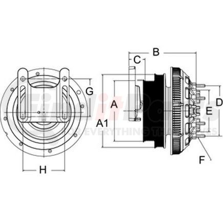 79A9346-2 by HORTON - Engine Cooling Fan Clutch