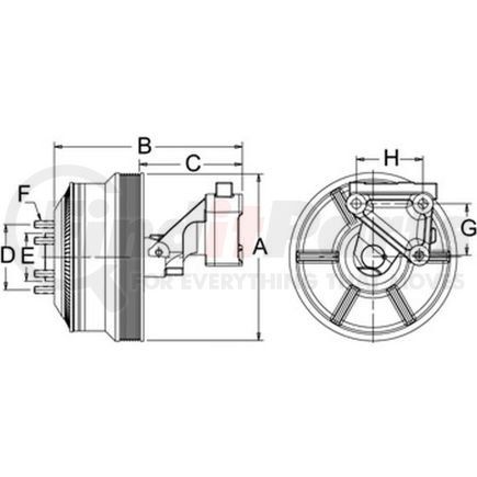 79A9264-2 by HORTON - DM Advantage Two-Speed Reman Fan Clutch