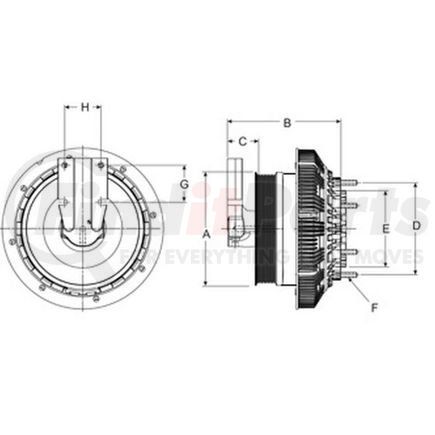 79A8188 by HORTON - Engine Cooling Fan Clutch