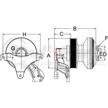 79A9222-2 by HORTON - DM Advantage Two-Speed Reman Fan Clutch